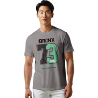 Peppyzone Men's Regular Fit T-Shirt (Pz-N-8372_Grey2