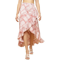 Oomph! Long Skirts For Women Pink - Msk067