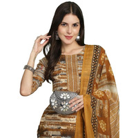 Pinkmint Kurta Set For Women Ll Cotton Flower Printed Straight Kurta & Pant With Fancy Duppata Ll Wedding Ll Formal Ll Party (Pack Of 1)