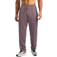 Pinkmint Men's Spandex Track Pant Ll Stylish Regulr Fit Track With Side Zip Pocket Ll Gym Wear Ll Yoga Ll Sports (Pack Of 1) Peach