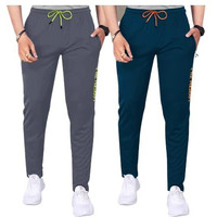 Pinkmint Combo Track Pant Set For Men Lycra Soild Suitable For Yoga, Dancing, Running, Regkular Wear