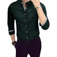 Pinkmint Casual Cotton Long Sleeve Shirt For Men Formal Wear Regular Wear