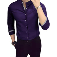 Pinkmint Casual Cotton Long Sleeve Shirt For Men Formal Wear Regular Wear