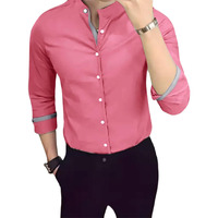 Pinkmint Casual Cotton Long Sleeve Shirt For Men Formal Wear Regular Wear