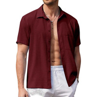 Pinkmint Shirt For Men Stylish Popcorn Textured Shirt & Regular Fit Casual Shirt L Boys Shirt's L Event Shirt