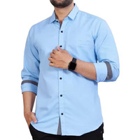 Pinkmint Casual Cotton Long Sleeve Shirt For Men Formal Wear Regular Wear