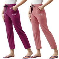 Pinkmint Cotton Style Pyjamas For Women Combo L Stylish Side 2 Pockets L Gym Wear L Comfortable Track Pant