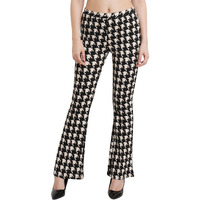 Popwings Black & White Printed Mid Rise Women Trouser