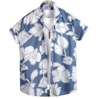 Rytras Men's Printed Regular Fit Shirt(Rytshrt01,Blue,Xxl)