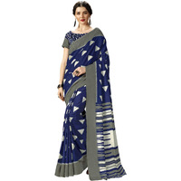 Satrani Silk With Blouse Piece Saree (1602St220_Blue_One Size)