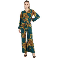 Popwings Casual Animal Printed Green Co-Ord Set For Women | Stylish Western Co-Ord Set For Women | Co-Ord Set For Summer