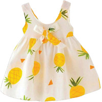Pujia Mills Baby Outfits Girls Toddler Princess Fruit Print Skirt Dress (Bgd 13-1-2) White