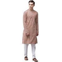 See Designs Cotton Regular Mens Kurta (14647474_Beige_Xs)