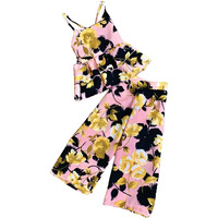 Pujia Mills Baby Girl Floral Printed Top And Trouser For Kids (Bgd 81-3-4) White