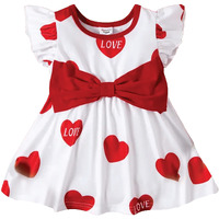 Pujia Mills Baby Outfits Girls Toddler Princess Solid Print Skirt Dress (Bgd 46-1-2) White