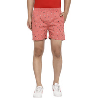 Selvia Men's Regular Shorts (206Tkn104-S_Pink_S)