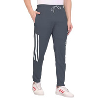 Selvia Men's Knitted Lycra Full Elastic Jogger Track Pant(562Tk7727Na-L_Dark Grey)