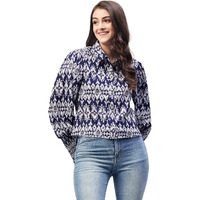 Rare Women's Regular Fit Blouse (Ep7542B_Navy Blue Xs)