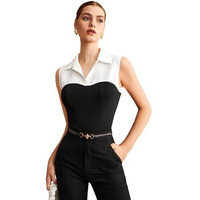 Rare Women's Solid Slim Fit Blouse (Ep8173_Black
