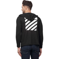 Rigo Black Full Sleeves Front Open Shrug For Men | Long Sleeves Front Open Cardigan For Men