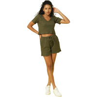 Rigo Printed Waffle Knit Tie & Dye Top And Shorts Co-Ord Set For Women | Half Sleeves & Sleeveless Co-Ords Set For Women | Stylish Dresses For Women | Night Wear, Beach Wear, Vacation Wear Outfit