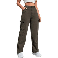 Tagas Women High Rise Loose Pants (Wdj-4-Green- Green_26)