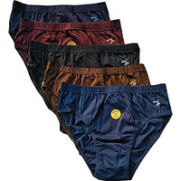 Rupa Women's Cotton Hipster Panties (Pack Of 5) (Plain P5 90_Multii Cm)