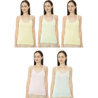 Rupa Jon Women's Cotton Slip - Pack Of 5 (95 Cm, Assorted), Xl
