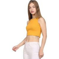 Tagas Skinny Fit Wome Western Tank Tops For Womens And Girls| (C5P-51_Yellow