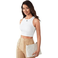 Tagas Skinny Fit Wome Western Tank Tops For Womens And Girls| (C5P-51_White