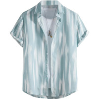 Tagas Boy's Tropical Regular Fit Shirt (Bs-2003_Sky