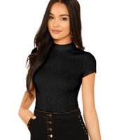 Tagas Women's Regular Fit Western Top (Cp-55-Black-L_Black L)