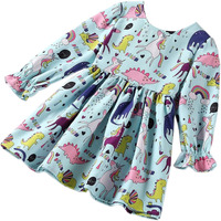 Tagas Baby-Girl's Rayon Fit And Flare Standard Length Frock (Kd-2-1111-Sky Blue-5 To 6_Sky