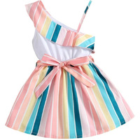 Tagas Baby Girls Polyester Fit And Flare Knee-Length Dress | Girls Dress Multicolour