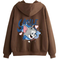 Tagas Women's Fleece Seasonal Basic Sweatshirt (Wch-7002-Tom Coffee-L