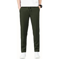 Tagdo Men's Loose Fit Solid Color Casual And Comfortable For Outdoor Activities (Pant-5186-Oilve-36) Olive