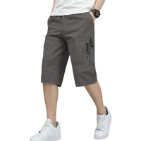 Tagdo Men's Solid Cotton Shorts (Rf-Cotton-Shorts-2003-Dark Grey-Xxl)