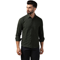 Tagdo Men's Full Sleeve Spread Collar Shirt (Rf-Square-Shirt-2019-Olive-Xl)