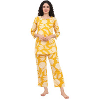 Tee Projekt Co Ord Set For Women Stylish | Ethnic Co Ord Set For Women Yellow
