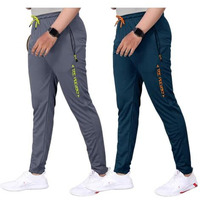 Tee Projekt Lycra Combo Soild & Zippered Pockets Style Regular Fit Track Pant For Men Jogger, Gym Wear, Yoga