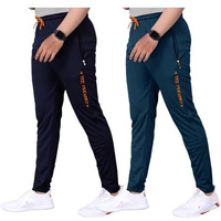 Tee Projekt Lycra Combo Soild & Zippered Pockets Style Regular Fit Track Pant For Men Jogger, Gym Wear, Yoga