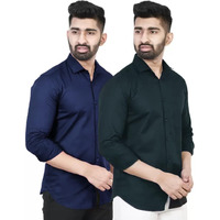 Tee Projekt Premium Plain Cotton Shirt For Men | Cotton Shirt | Casual Shirt | Solid Shirt | Full Sleeves | Formal Shirt (Ns-St08-St09-Xl)