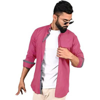 Tee Projekt Shirt For Men Cotton Spread Collar Button Down Long Sleeve Shirt Home, Regular, Home (Pack Of 1)