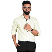 Tee Projekt Men's Solid Slim Fit Casual Shirt, Full Sleeve Shirt For Casual Wear & Formal Wear Gift For Father,Boys Light Beige