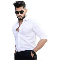 Tee Projekt Cotton Spread Collar Long Sleeve Shirt For Men Formal Wear Office Wear