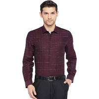 Turtle Men 100% Cotton Grey Solid Slim Fit Formal Shirt