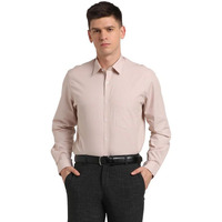 Turtle Men 100% Cotton Blue Solid Regular Fit Formal Shirt