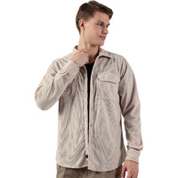 Thomas Scott Mens Premium Slim Fit Corduroy Shacket(Ts1628_Beige_L)