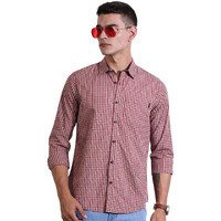 Thomas Scott Mens | Full Sleeve | Solid | Regular Fit | 100% Cotton | Casual Shirts (Available In Plus Sizes) (Ts1483_Red_M)