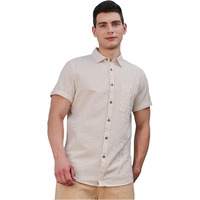 Thomas Scott Slim Fit | 100% Cotton | Short Sleeve | Shirts For Men Beige